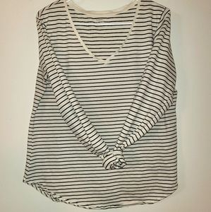 5 for $25!  Black & White striped T-shirt